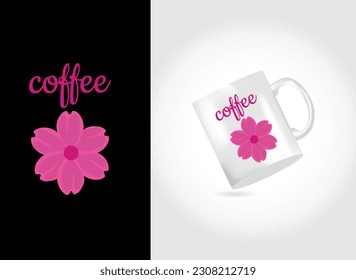 Abstract colorful art design for print on a cup. 