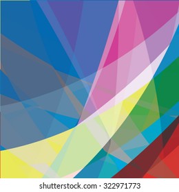 Abstract colorful artistic background. Composition with colored stripes. Vector illustration. Can be used for presentations, backgrounds, invitations, business brochures.