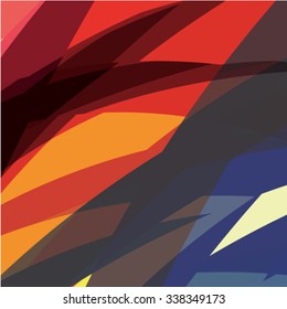 Abstract colorful artistic background. Composition with colored stripes. Vector illustration. Can be used for presentations, backgrounds, invitations, business brochures.