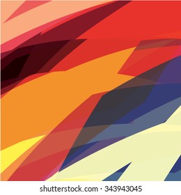 Abstract colorful artistic background. Composition with colored stripes. Vector illustration. Can be used for presentations, backgrounds, invitations, business brochures.