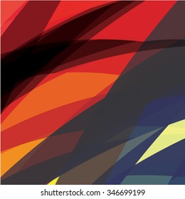 Abstract colorful artistic background. Composition with colored stripes. Vector illustration. Can be used for presentations, backgrounds, invitations, business brochures.