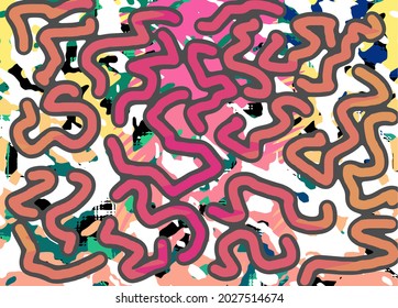 Abstract colorful artistic background pattern 