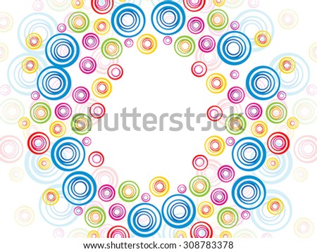 abstract colorful artistic rainbow circle vector illustration Stock photo © 