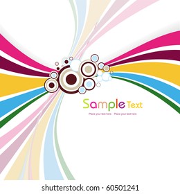 abstract colorful artwork background, vector illustration