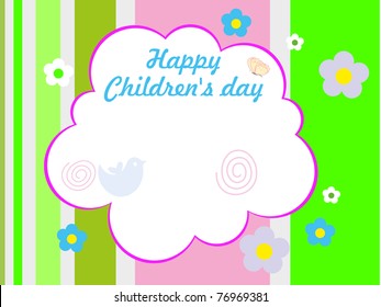 abstract colorful artwork concept background for children's day celebration