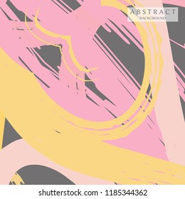 Abstract colorful asymmetric pattern. Hand drawn grunge background.  Digital brushstrokes painted texture. Contemporary modern art for book cover, card, flyer, banner, poster, brochure, booklet page