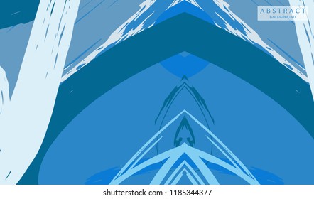 Abstract colorful asymmetric pattern. Hand drawn grunge background.  Digital brushstrokes painted texture. Contemporary modern art for book cover, card, flyer, banner, poster, brochure, booklet page