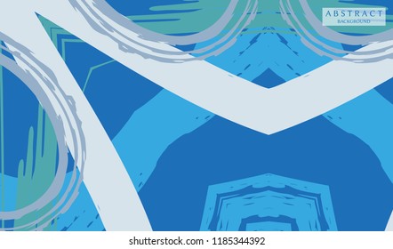 Abstract colorful asymmetric pattern. Hand drawn grunge background.  Digital brushstrokes painted texture. Contemporary modern art for book cover, card, flyer, banner, poster, brochure, booklet page