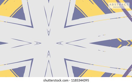 Abstract colorful asymmetric pattern. Hand drawn grunge background.  Digital brushstrokes painted texture. Contemporary modern art for book cover, card, flyer, banner, poster, brochure, booklet page