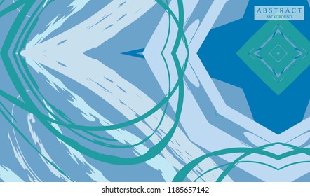 Abstract colorful asymmetric pattern. Hand drawn grunge background.  Digital brushstrokes painted texture. Contemporary modern art for book cover, card, flyer, banner, poster, brochure, booklet page