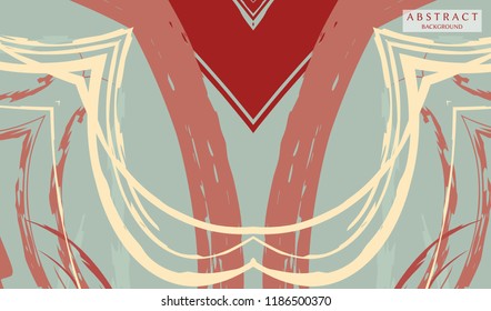 Abstract colorful asymmetric pattern. Hand drawn grunge background.  Digital brushstrokes painted texture. Contemporary modern art for book cover, card, flyer, banner, poster, brochure, booklet page