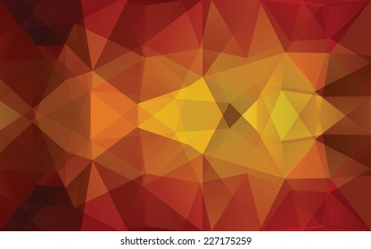 Abstract colorful autumn vector background of the set of triangles