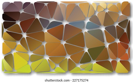 Abstract colorful autumn vector background of the set of triangles