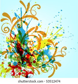 Abstract colorful bachkground. Vector format 10 eps