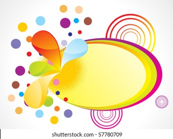 abstract colorful background 1 with oval shape