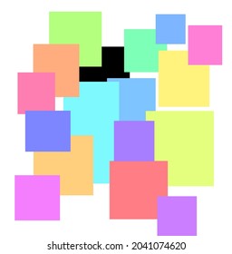 A abstract, colorful of a background