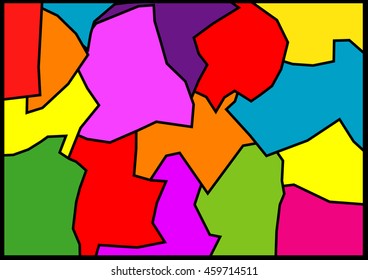 The abstract colorful background