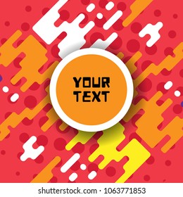 Abstract colorful background for advertising, vector illustration
