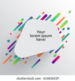 Antecedentes coloreados abstractos para publicidad, ilustración vectorial