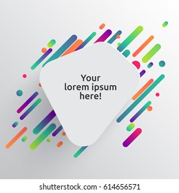 Abstract colorful background for advertising, vector illustration