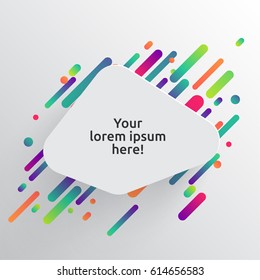 Abstract colorful background for advertising, vector illustration