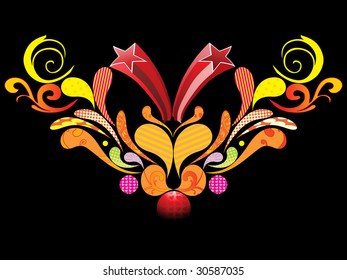 abstract colorful background with colorful artwork