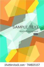 Abstract Colorful Background - Blank for text - Illustration