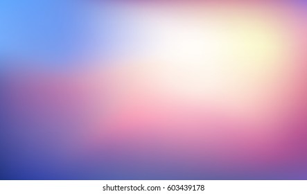 Abstract colorful background. Blurred sunset backdrop. Vector illustration for your graphic design, banner, poster or party flyer.