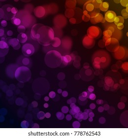 Abstract colorful background with bokeh effect with overlapping dots colorful 