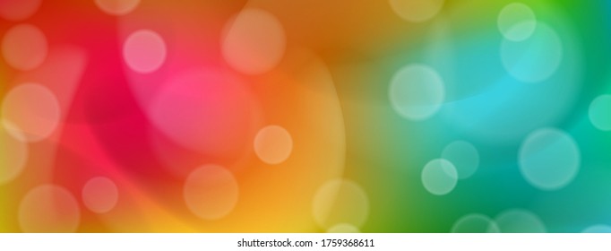 Abstract colorful background with bokeh effects