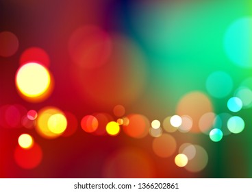 Abstract colorful background with bokeh light. Vector Eps10