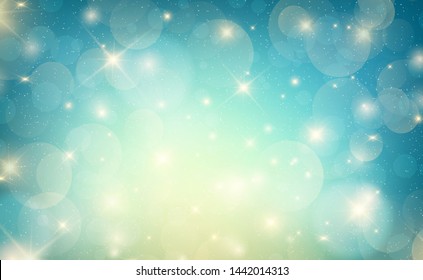 Abstract colorful background with bokeh lights. Vector illustration