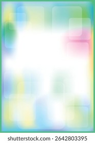 Abstract colorful background with bokeh and white space for text