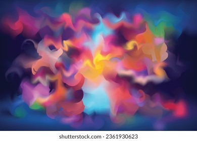 fondo colorido abstracto. Fondo abstracto brillante. El fondo de malla de gradiente colorido se puede usar para afiches, banner, volante, invitación, sitio web o tarjeta de saludo. ilustración vectorial.