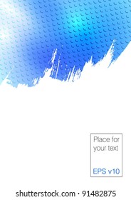 Abstract colorful background with brush stroke. Vector illustration