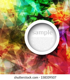 Abstract colorful background  with bubble