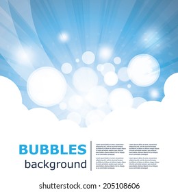 Abstract Colorful Background With Bubbles - Creative Design Illustration in Editable Vector Format