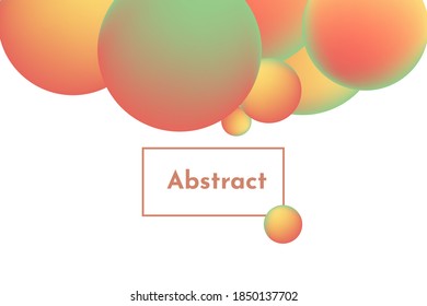 Abstract colorful background with bubbles design vector illustration