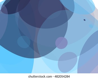 Abstract colorful background with bubbles of different sizes and shapes. Vector illustration