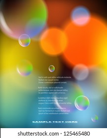 Abstract colorful background with bubbles. EPS10 vector illustration.
