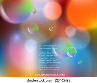 Abstract colorful background with bubbles. EPS10 vector illustration.