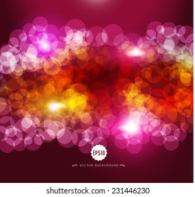 Abstract colorful background with bubbles for your vector design.