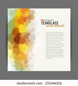 Abstract colorful background with bubbles for your vector design.