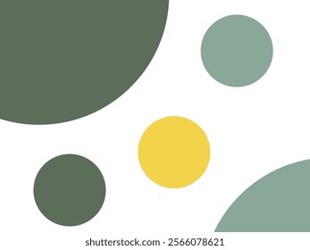 Abstract colorful background with circle flat design