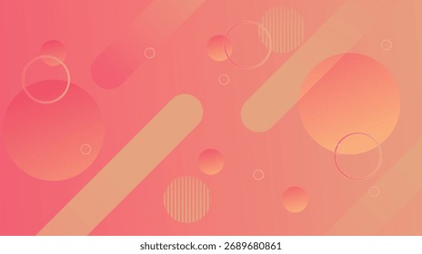 abstract colorful background with circle geometric elements for banner, poster, business card, greeting card, wallpaper and creative design