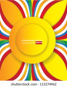 Abstract colorful background with circles
