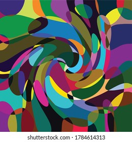 fondo colorido abstracto con círculos