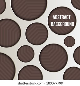 Abstract colorful background with circles