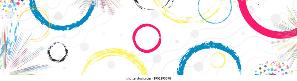 abstract colorful background with  circles