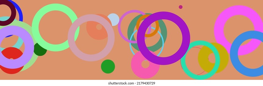 abstract colorful background with circles